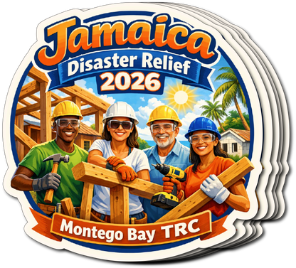 Jamaica Disaster Relief 2026 Vinyl Sticker
