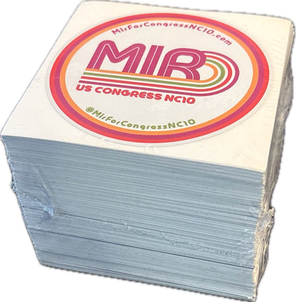 MIR for Congress Vinyl Sticker (3"x3")