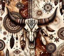 Cow Skull with Dreamcatcher Tumbler